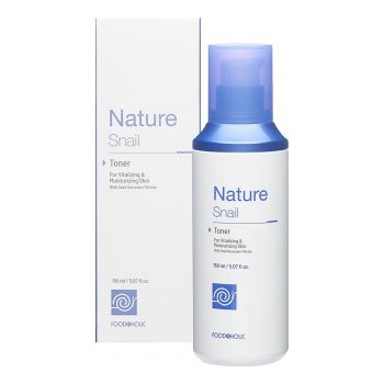 Восстанавливающий тонер для лица с муцином улитки FOODAHOLIC Nature Snail Toner
