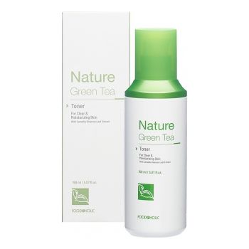 Успокаивающий тонер для лица с экстрактом зеленого чая FOODAHOLIC Nature Green Tea Toner