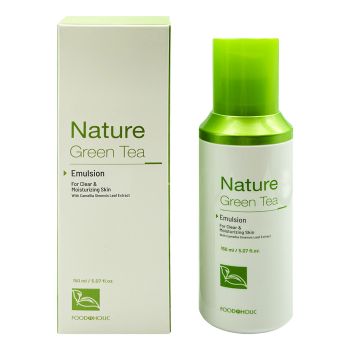 Успокаивающая эмульсия для лица с экстрактом зеленого чая FOODAHOLIC Nature Green Tea Emulsion