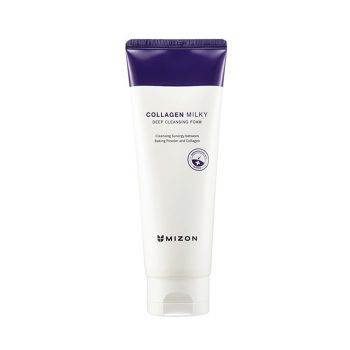 Глубокоочищающая пенка с коллагеном MIZON Collagen Milky Deep Cleansing Foam