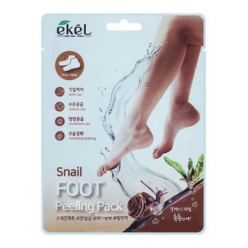 Пилинг-носочки с муцином улитки EKEL Snail Foot Peeling Pack