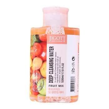 Очищающая вода с экстрактом фруктов JIGOTT Deep Cleansing Water Fruit Mix
