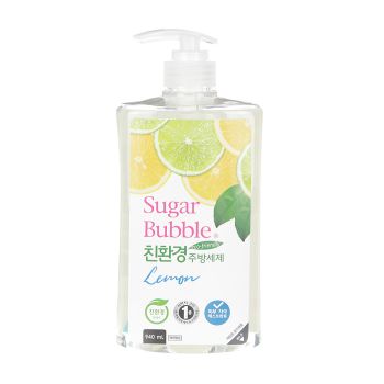 Экологичное средство для мытья посуды с ароматом лимона 940 мл CJ LION Chamgreen Sugar Bubble Lemon 940 ml Экологичное средство для мытья посуды с ароматом лимона 940 мл CJ LION Chamgreen Sugar Bubble Lemon 940 ml