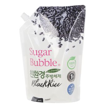 Экологичное средство для мытья посуды с черным рисом 1130 мл (мягкая упаковка) CJ LION Chamgreen Sugar Bubble Black Rice Pack 1130 ml Экологичное средство для мытья посуды с черным рисом 1130 мл (мягкая упаковка) CJ LION Chamgreen Sugar Bubble Black Rice Pack 1130 ml
