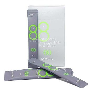 Восстанавливающая маска для ослабленных волос, стики 20 шт. MASIL 8 Seconds Salon Super Mild Hair Mask Stick Pouch Восстанавливающая маска для ослабленных волос, стики 20 шт. MASIL 8 Seconds Salon Super Mild Hair Mask Stick Pouch