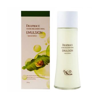 Восстанавливающая эмульсия с муцином улитки. Специальная серия DEOPROCE Hydro Recovery Snail Emulsion Special Edition 150ml
