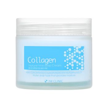 Увлажняющий ночной крем с коллагеном 3W Clinic Collagen Natural Time Sleep Cream