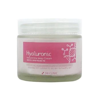 Увлажняющий ночной крем с гиалуроновой кислотой 3W Clinic Hyaluronic Natural Time Sleep Cream