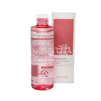 Увлажняющий тонер для вечернего ухода с гиалуроновой кислотой 3W Clinic Hyaluronic Natural Time Sleep Toner Увлажняющий тонер для вечернего ухода с гиалуроновой кислотой 3W Clinic Hyaluronic Natural Time Sleep Toner