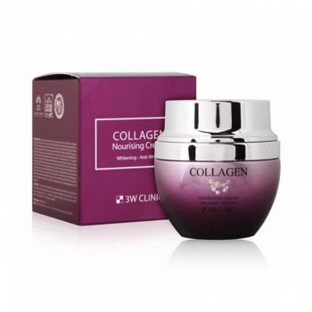 Питательный крем для лица с коллагеном 3W Clinic Collagen Nourishing Cream