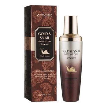 Антивозрастной тонер с золотом и муцином улитки 3W Clinic Gold&Snail Intensive Care Softener
