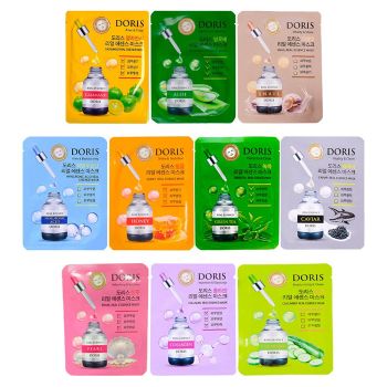 Маска тканевая с натуральными экстрактами JIGOTT Doris Real Essence Mask
