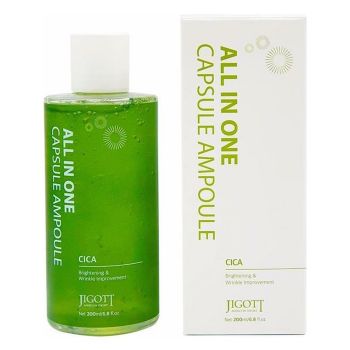 Ампульная сыворотка для лица с экстрактом центеллы азиатской JIGOTT All-In-One Cica Capsule Ampoule