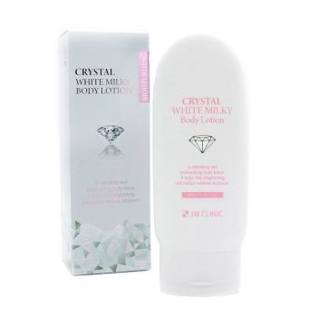 Лосьон для тела осветляющий с молочными протеинами 3W Clinic Crystal White Milky Body Lotion Лосьон для тела осветляющий с молочными протеинами 3W Clinic Crystal White Milky Body Lotion