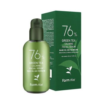 Успокаивающая сыворотка с экстрактом семян зеленого чая FARMSTAY Green Tea Calming Facial Serum
