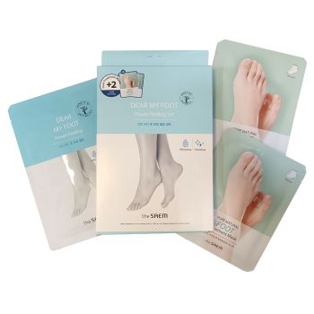 Набор уходовых масок для пилинга и увлажнения кожи ног THE SAEM Dear My Foot Power Set