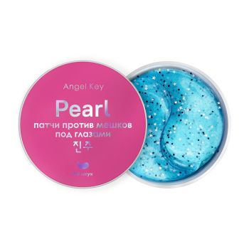Гидрогелевые патчи с жемчугом против мешков под глазами ANGEL KEY Pearl Hydrogel Eye Patch Гидрогелевые патчи с жемчугом против мешков под глазами ANGEL KEY Pearl Hydrogel Eye Patch