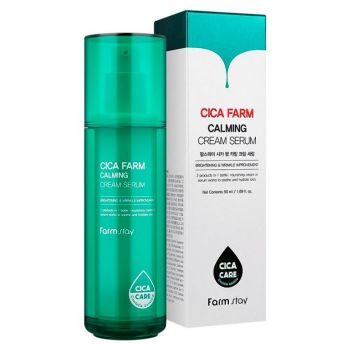 Сыворотка успокаивающая кремовая с центеллой азиатской FARMSTAY Cica Farm Calming Cream Serum