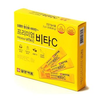 Пищевая добавка с витамином С и витамином B2 в порошке в стиках IL-YANG PHARM Premium Vita C 2 г х 20 шт.