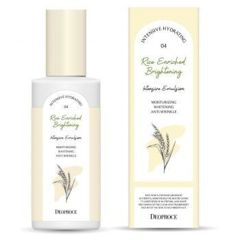 Интенсивная осветляющая эмульсия с экстрактами злаковых культур DEOPROCE Rice Enriched Brightening Intensive Emulsion