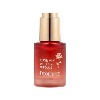 Осветляющая сыворотка для лица с маслом шиповника DEOPROCE Rose Hip Whitening Ampoule