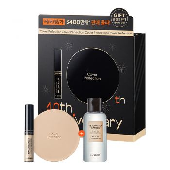 Набор (консилер, кушон и очищающая вода) THE SAEM Cover Perfection 10th Anniversary Edition Color Набор (консилер, кушон и очищающая вода) THE SAEM Cover Perfection 10th Anniversary Edition Color