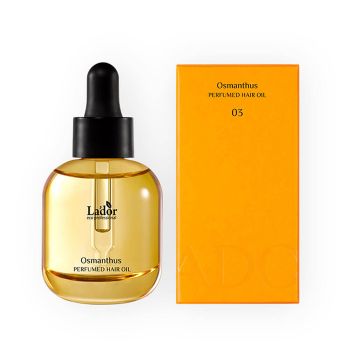 Питательное парфюмированное масло для сухих и повреждённых волос LADOR Perfumed Hair Oil 03 Osmanthus 30 ml Питательное парфюмированное масло для сухих и повреждённых волос LADOR Perfumed Hair Oil 03 Osmanthus 30 ml