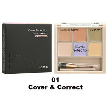 Палетка консилеров для лица THE SAEM Cover Perfection Concealer Palette 01 Cover&Correct