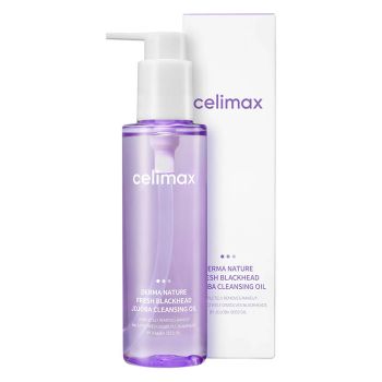 Гидрофильное масло от чёрных точек CELIMAX Derma Nature Fresh Blackhead Jojoba Cleansing Oil