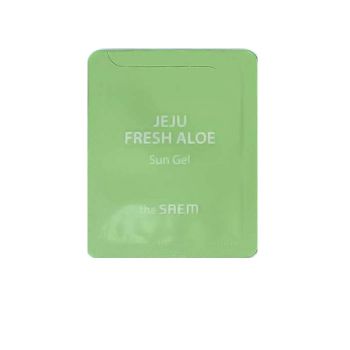 Солнцезащитный гель с алоэ вера. Пробник THE SAEM Jeju Fresh Aloe Sun Gel SPF50+ PA++++ Sample