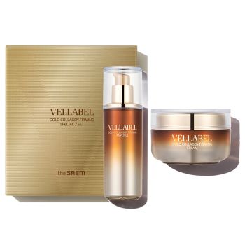 Набор уходовых средств с золотом и коллагеном THE SAEM Vellabel Gold Collagen Firming Special 2 Set