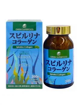 Биологически активная добавка к пище Спирулина + Коллаген UNIMAT RIKEN Spirulina Collagen (300 шт)