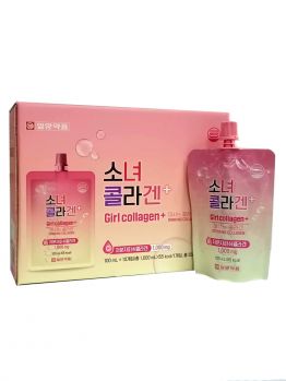 Питьевой жидкий коллаген с яблочным вкусом в дой-паках IL-YANG PHARM Girl Collagen Drinking Collagen Plus 100 мл х 10 шт. Питьевой жидкий коллаген с яблочным вкусом в дой-паках IL-YANG PHARM Girl Collagen Drinking Collagen Plus 100 мл х 10 шт.