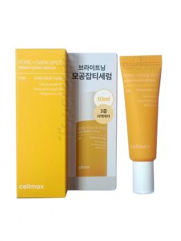 Сыворотка для выравнивания тона и рельефа кожи. Миниатюра CELIMAX Pore+Dark Spot Brightening Serum 10 ml