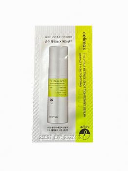 Подтягивающая сыворотка с ретинолом и микроиглами (спикулами). Пробник CELIMAX The Vita-A Retinol Shot Tightening Serum Sample