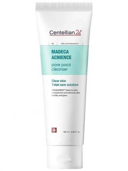 Экспресс-маска для лица очищающая поры с глиной и экстрактом центеллы Centellian24 Madeca Acnience Pore Pack Cleanser
