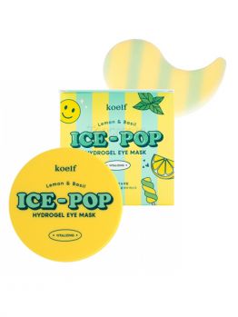 Гидрогелевые патчи для век с экстрактами лимона и базилика KOELF Lemon & Basil Ice-Pop Hydrogel Eye Mask