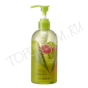 Гель для душа с экстрактами грейпфрута и зеленого яблока THE SAEM Fruits Punch Grapefruit & Green Apple Body Wash