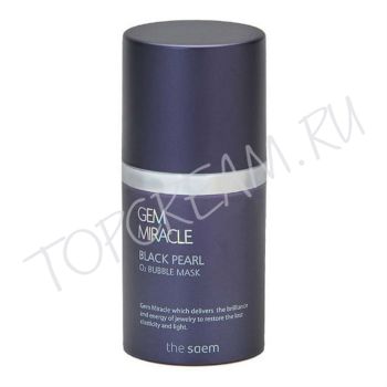 Кислородная маска для лица с экстрактом черного жемчуга, 50 г THE SAEM Gem Miracle Black Pearl O2 Bubble Mask 50g
