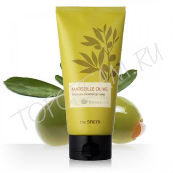 Увлажняющая пенка для умывания с экстрактом масла оливы THE SAEM Marseille Olive Moisture Cleansing Foam