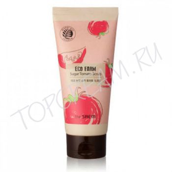 Сахарный скраб с экстрактом томатов THE SAEM Eco Farm Sugar Tomato Scrub