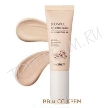 Увлажняющий BB и CC крем THE SAEM Eco Soul CC & BB Cream