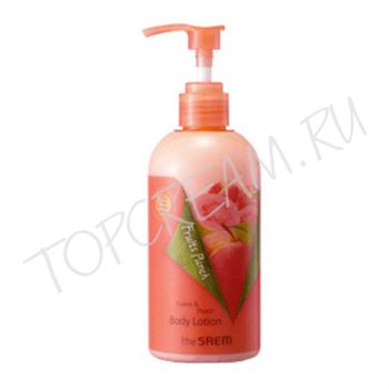 Лосьон для тела с экстрактами персика и гуавы THE SAEM Fruits Punch Guava & Peach Body Lotion