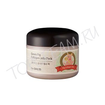 Гелевая маска со свиным коллагеном THE SAEM Green Pig Collagen Jella Pack