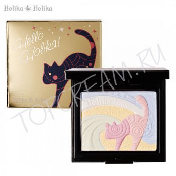 Стойкие сияющие румяна-хайлайтер HOLIKA HOLIKA Hello Holika Kitten Chic Blusher Стойкие сияющие румяна-хайлайтер HOLIKA HOLIKA Hello Holika Kitten Chic Blusher
