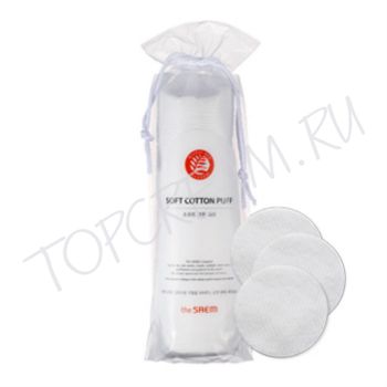 Диски косметические, 100% хлопок, 80 шт. в упаковке. THE SAEM Soft Cotton Puff
