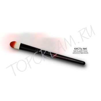 Кисть для тонального крема из нейлона CODE COLOR Red Line №6 Кисть для тонального крема из нейлона CODE COLOR Red Line №6