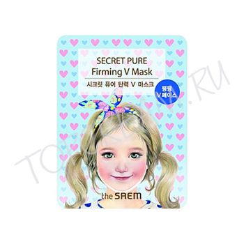 Маска укрепляющая для зоны подбородка THE SAEM Secret Pure Firming V Mask