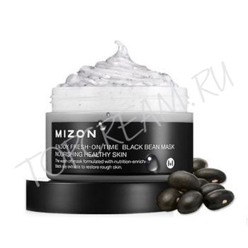 Маска с черными соевыми бобами для питания и увлажнения зрелой кожи MIZON Enjoy Fresh-On Time Black Bean Mask Маска с черными соевыми бобами для питания и увлажнения зрелой кожи MIZON Enjoy Fresh-On Time Black Bean Mask