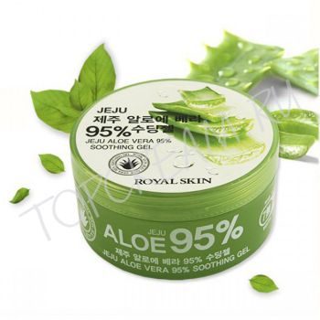 Многофункциональный гель с экстрактом алоэ вера ROYAL SKIN Jeju Aloe Vera 95%  Soothing Gel Многофункциональный гель с экстрактом алоэ вера ROYAL SKIN Jeju Aloe Vera 95%  Soothing Gel